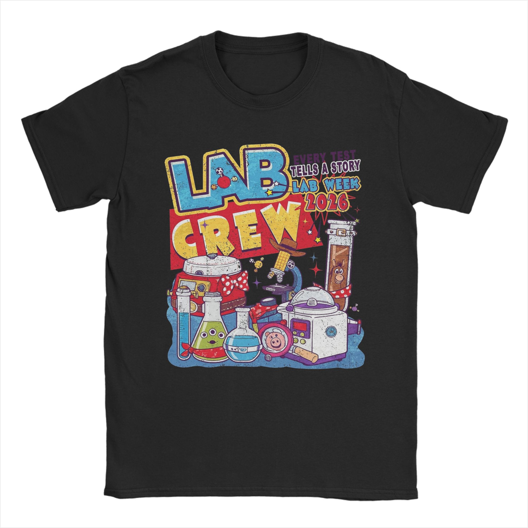 Medical Lab Week 2026 - 2026 แล็บวีค เสื้อยืดช่างเทคนิคห้องปฏิบัติการทางการแพทย์สำหรับผู้ชาย เสื้อยืดผ้าฝ้ายแบบใหม่ เสื้อยืดคอกลมแขนสั้น เสื้อยืดพิมพ์ลาย
