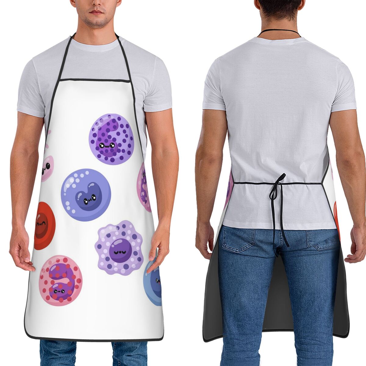 Medical Lab Scientist - ผ้ากันเปื้อนสำหรับนักวิทยาศาสตร์ห้องปฏิบัติการทางโลหิตวิทยา เลือด เซลล์ อาหาร ครัว ทำความสะอาด