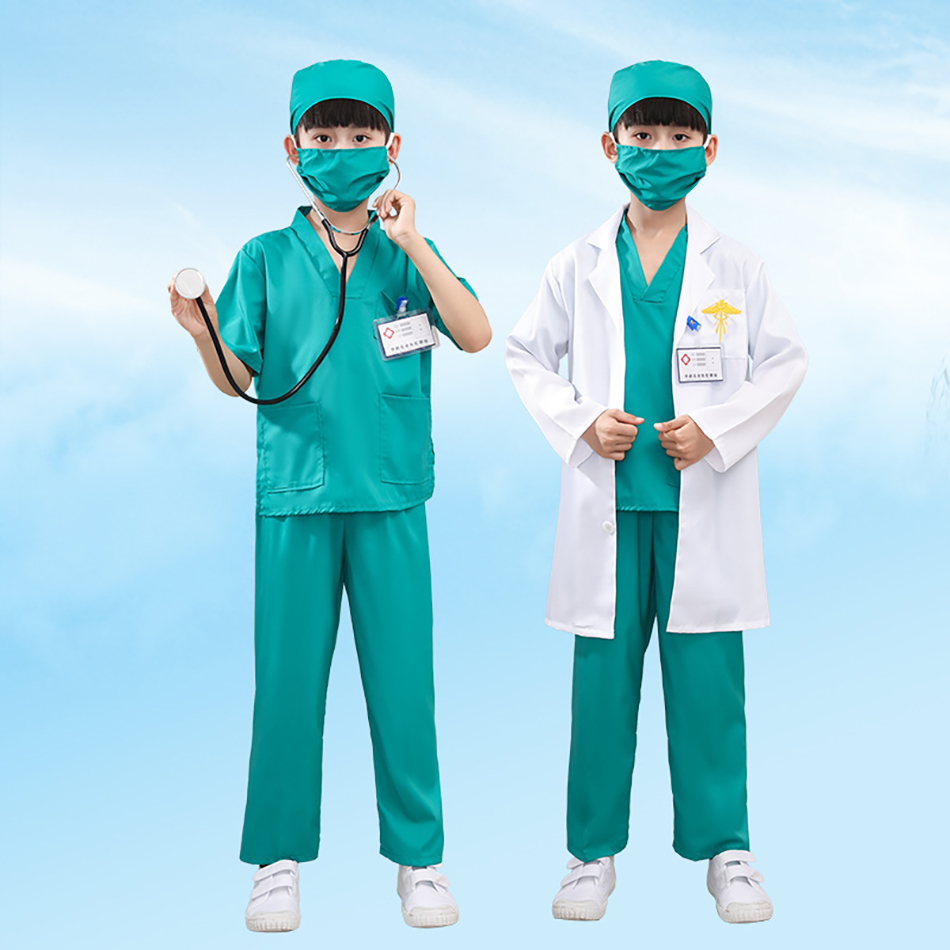 7 ชิ้น/แพ็คเด็กสีขาว Medical U - Medical Lab Coats บทวิจารณ์และราคา