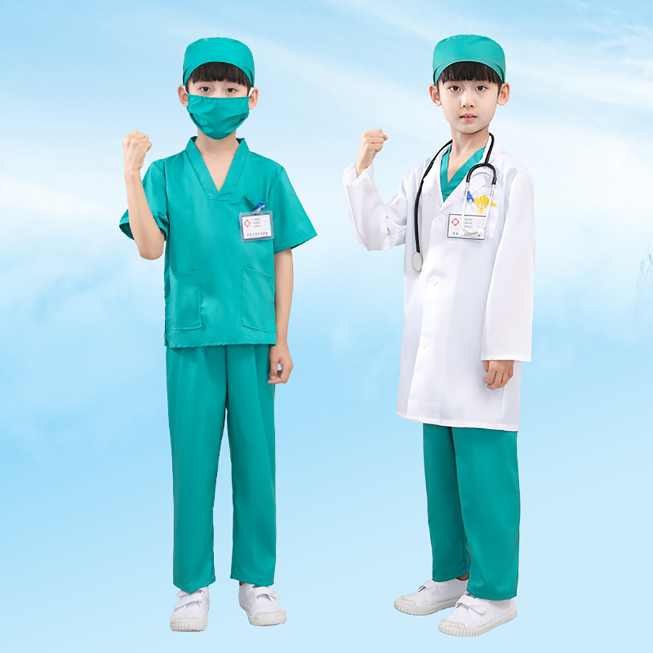 7 ชิ้น/แพ็คเด็กสีขาว Medical U - Medical Lab Coats บทวิจารณ์และราคา