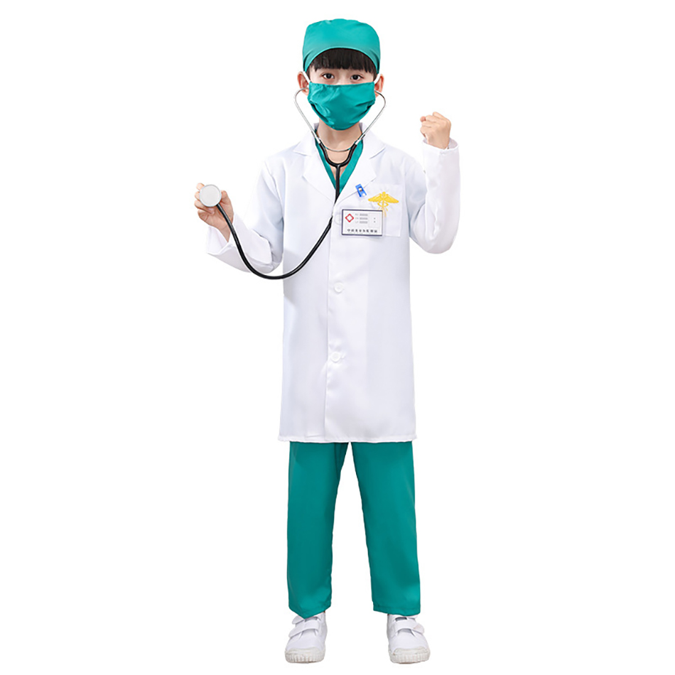 7 ชิ้น/แพ็คเด็กสีขาว Medical U - Medical Lab Coats บทวิจารณ์และราคา