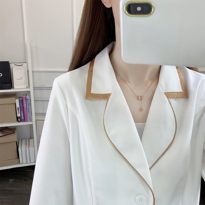ชุดเครื่องแบบความงามสั้นสีขาวช - Medical Lab Coats บทวิจารณ์และราคา