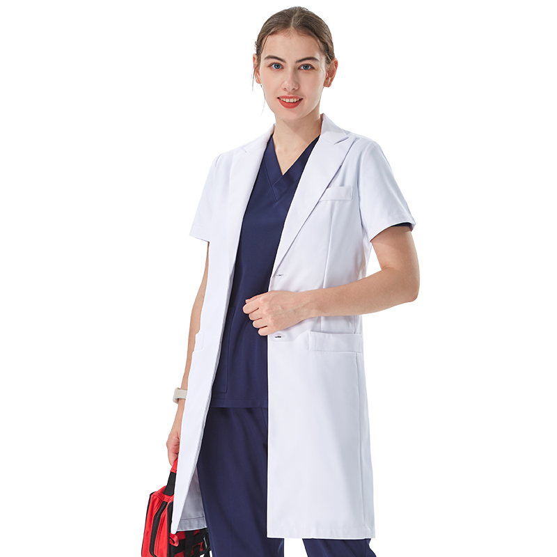 เสื้อกาวน์แพทย์สีขาว คอปก ดีไซ - Medical Lab Coats บทวิจารณ์และราคา