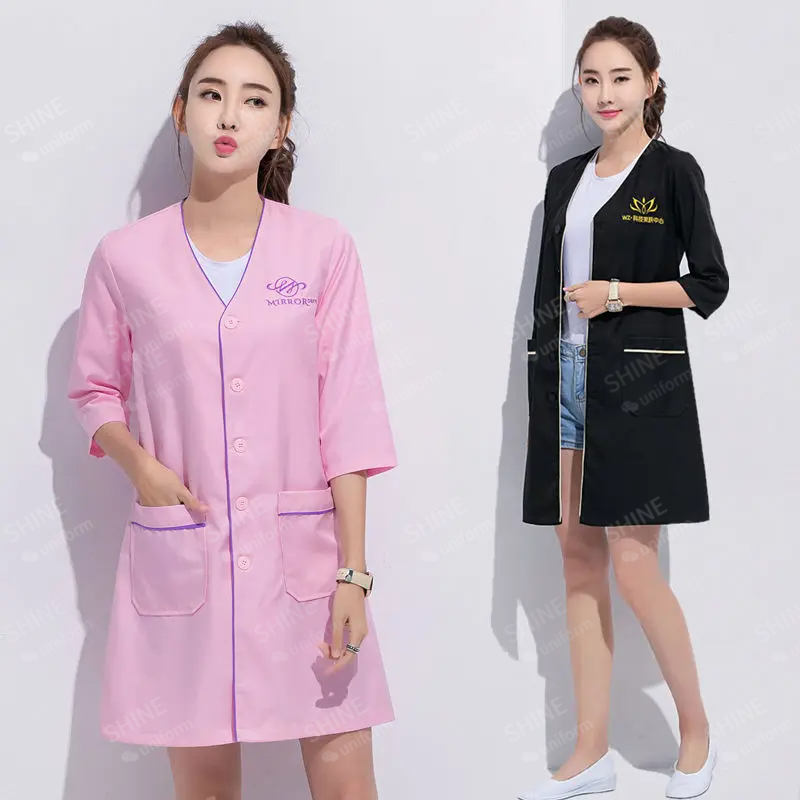 ความงามเครื่องแบบช่างเสริมสวย  - Medical Lab Coats บทวิจารณ์และราคา