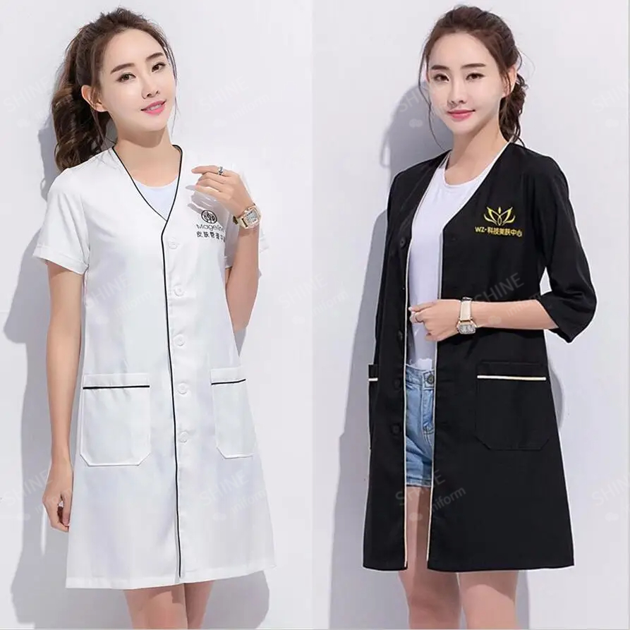 ความงามเครื่องแบบช่างเสริมสวย  - Medical Lab Coats บทวิจารณ์และราคา